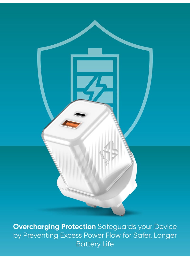 ميكس شاحن MYX Mypower Compact 30W GaN سريع الشحن | شحن معزز | حماية من الشحن الزائد وارتفاع درجة الحرارة - Image 4