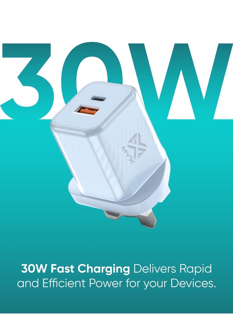 ميكس شاحن MYX Mypower Compact 30W GaN سريع الشحن | شحن معزز | حماية من الشحن الزائد وارتفاع درجة الحرارة - Image 2
