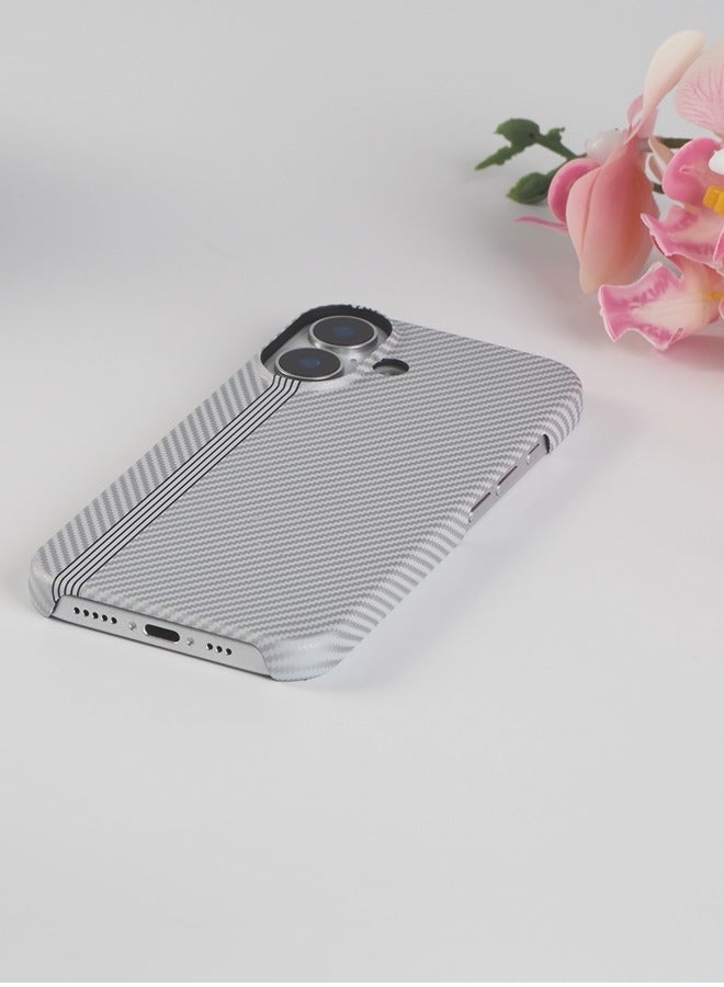 ShebSheb Fine Black Striped iphone Case for iPhone 16 Plus  - Image 3