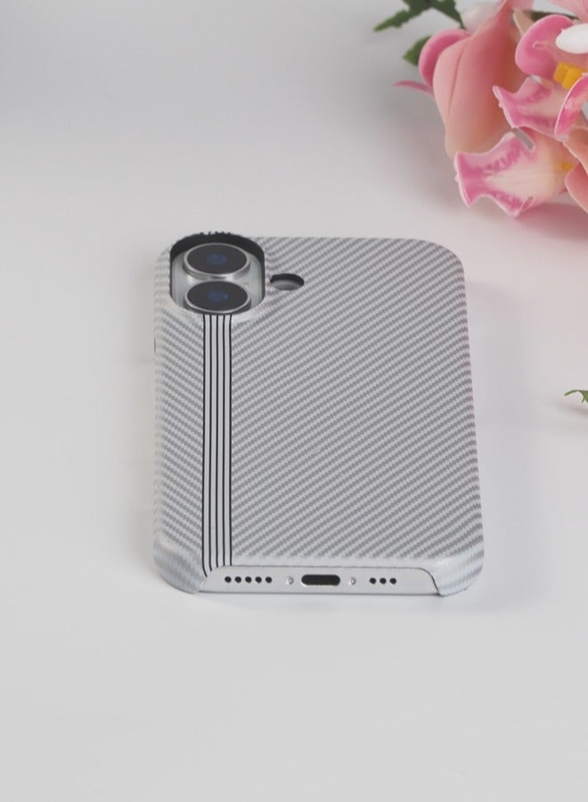 ShebSheb Fine Black Striped iphone Case for iPhone 16 Plus  - Image 5