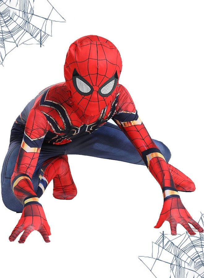 VUCATIN Cosplay Costume Set 3D Style Superhero Cosplay Full Body Bodysuit Spandex Jumpsuit for Kids Cosplay Dress Up（B） - Image 1
