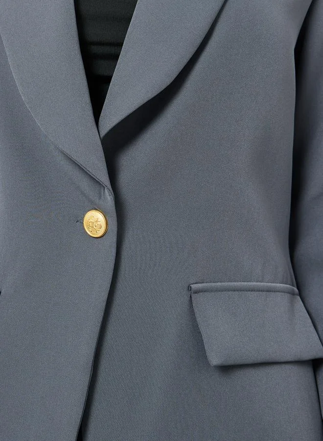 Take Two Grey Blazer and Pleated Skirt Co-ords