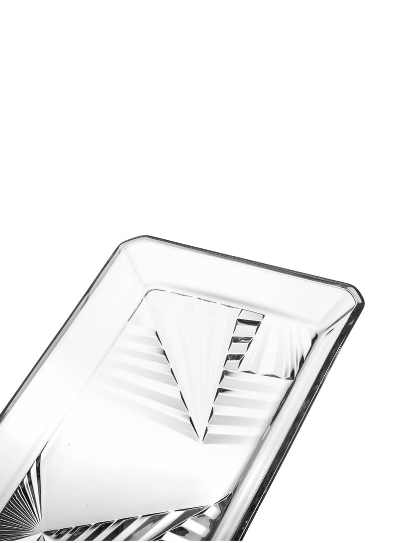 باساباش طقم 2 صحن للتقديم من الزجاج الصافي من الصناعة التركية - Image 3