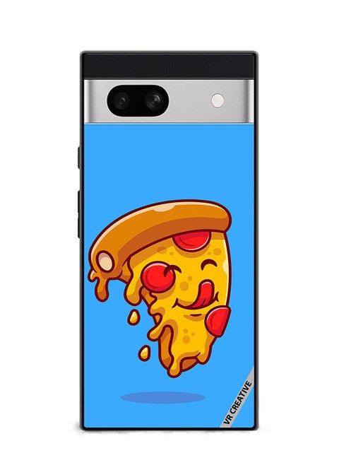 Protective Case Cover For Google Pixel 7a Pizza Design Multicolour