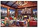 Ceaco Rustic Lodge Cozy Fire 1000 Piece Jigsaw Puzzle 27 x 20 - Image 2