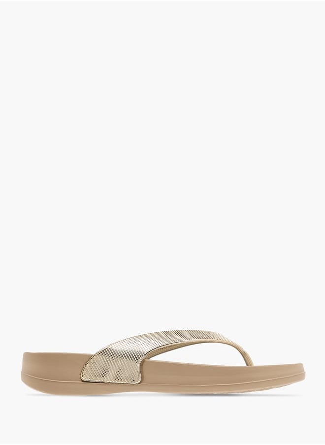 Celeste Womens Solid Slip-On Thong Slippers  - Image 1