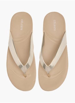 Celeste Womens Solid Slip-On Thong Slippers  - Image 2