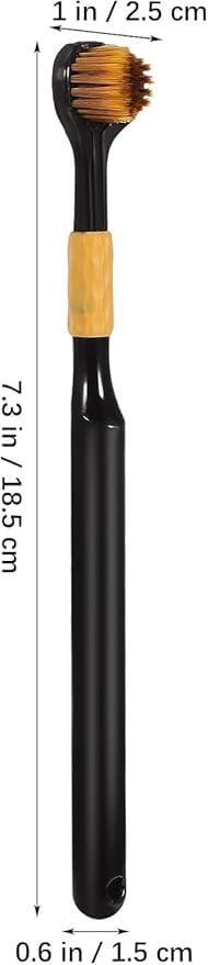 VAUGHN 3-Sided Kids Toothbrush | Ultra Soft Bristles | 360° Cleaning Manual Toothbrush for Toddlers & Children | Training Toothbrush for Boys & Girls | Pack of 3 (Multicolor, 18 cm) - Image 2