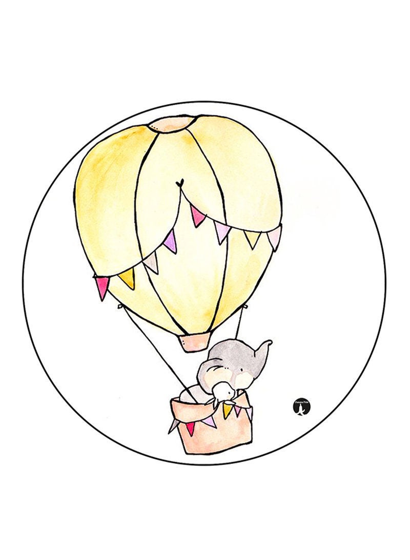 RKN An Elephant Printed Mouse Pad  Multicolour