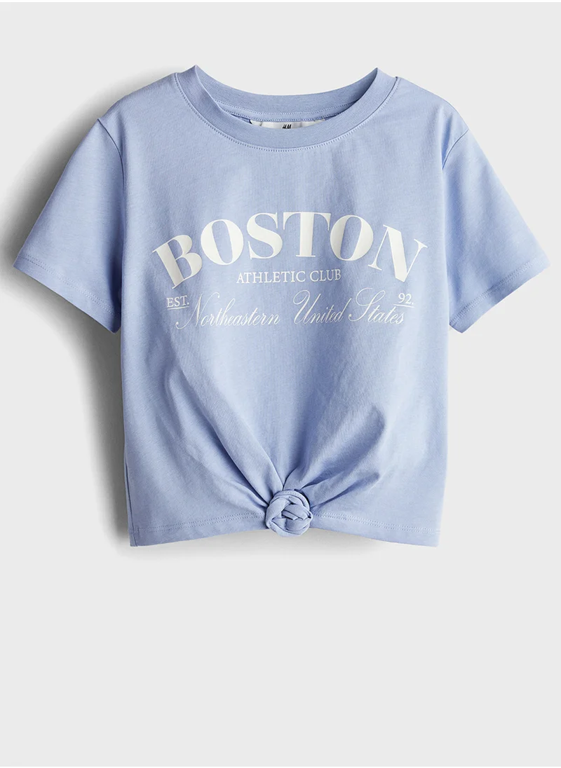H&M Knot-Detail T-Shirt