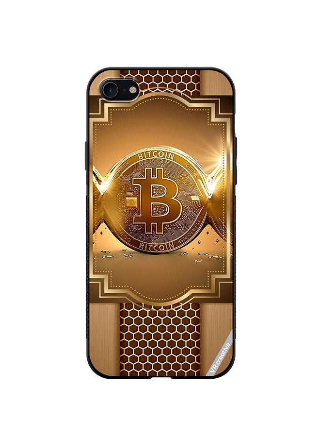 VR CREATIVE Protective Case Cover For Apple iPhone 7/8/SE 2020 Royal Bitcoin Design Multicolour - Image 1