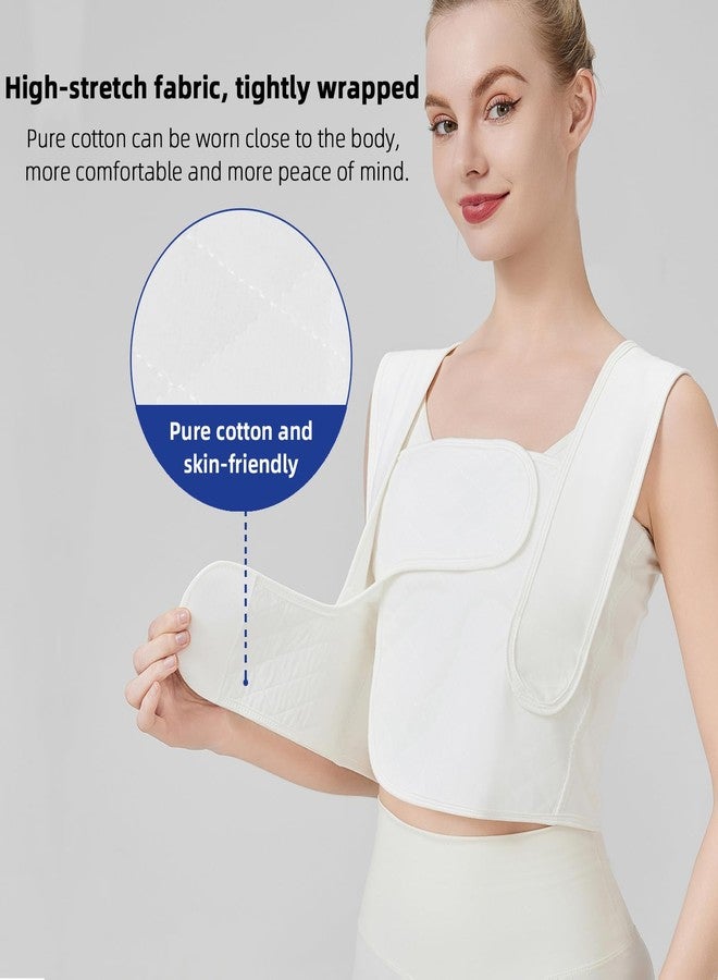 TIERSINI Compression Post Mastectomy without Reconstruction, Post Breast Surgery Compression Bandage, Minimally Invasive Surgery Chest Strap Compression Bandage, Medical Recovery Stretch Bandage (XL) - Image 4