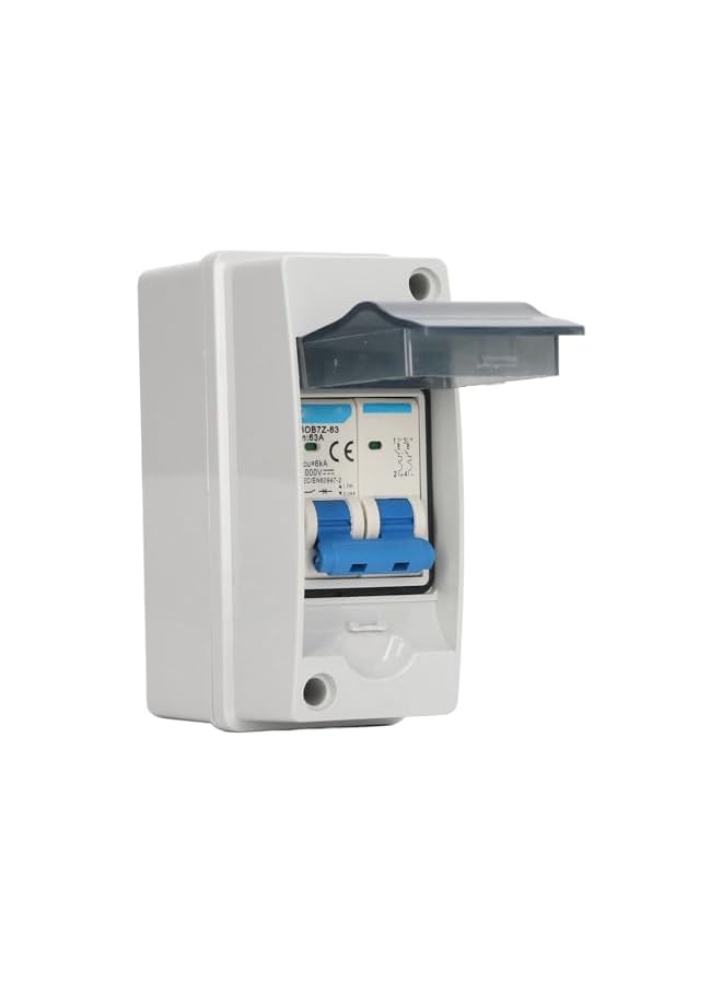 PROMASS 63A 1000V DC Disconnect Switch, PV Solar PV System Overvoltage DC Miniature Circuit Breaker Combiner Box for Households RVs Outdoor Use, IP65 Waterproof - Image 1