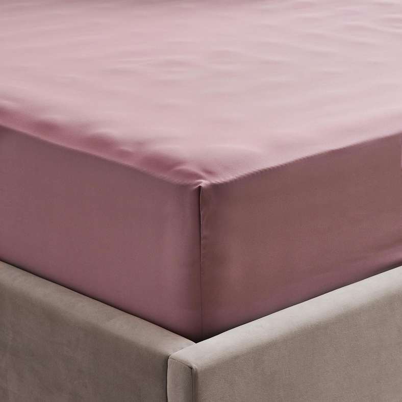 Everyday Single Fitted Sheet 90x190+25cm - Mauve