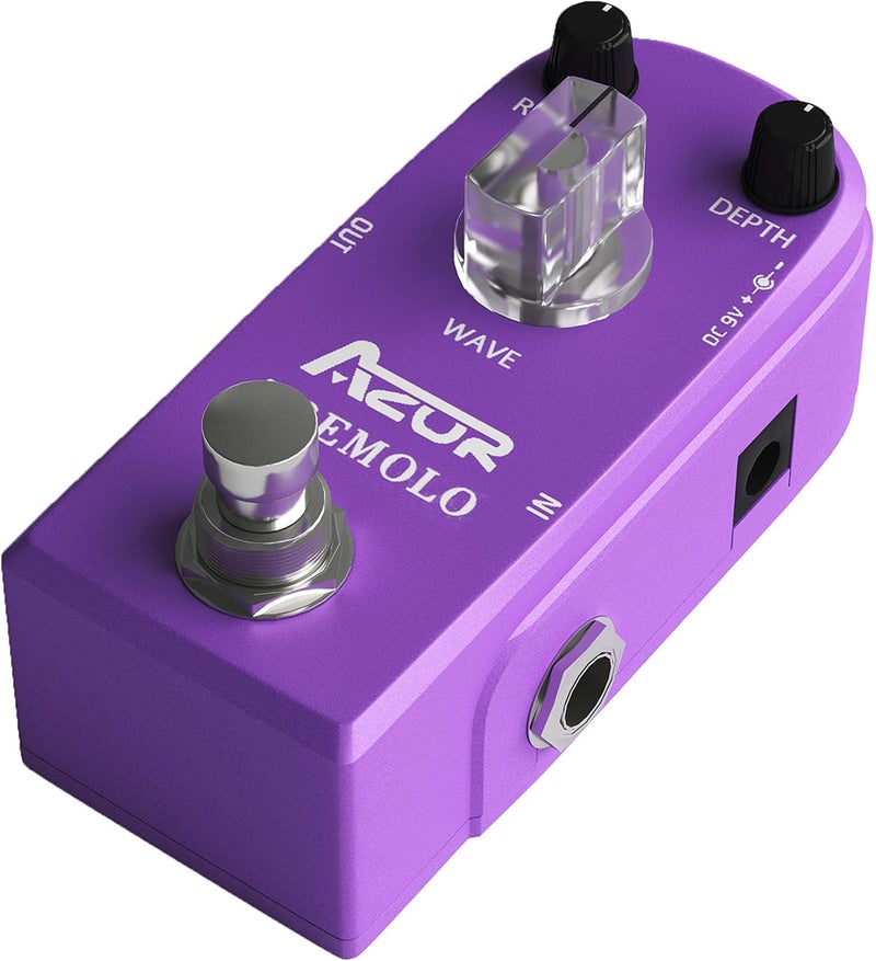 Azor Tremolo Guitar Effect Pedal Analog Tremolo Pedal for Electric Guitar True Bypass Aluminium alloy case - Image 5