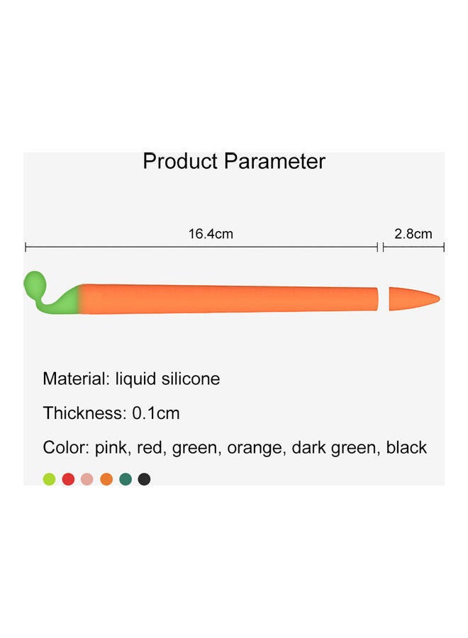 NIBEMINENT Sleeve Case Cover For Apple Pencil 2nd Generation Orange  - Image 2