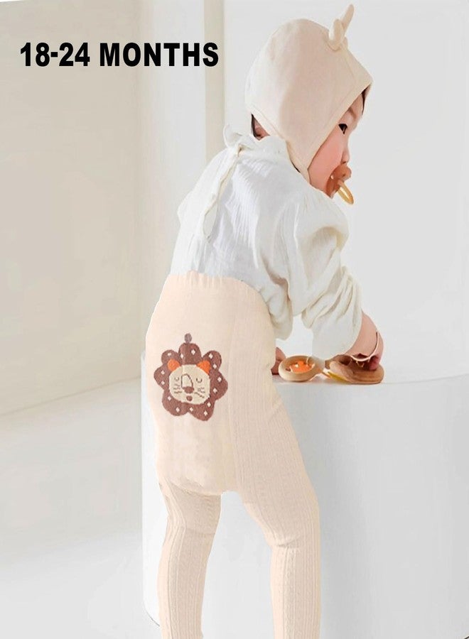 SYGA Baby Stockings Cotton Cute Animal Design, Anti-Mosquito Leggings for Baby Girl & Baby Boy,Size M 18-24 Month (Pink) - Image 2