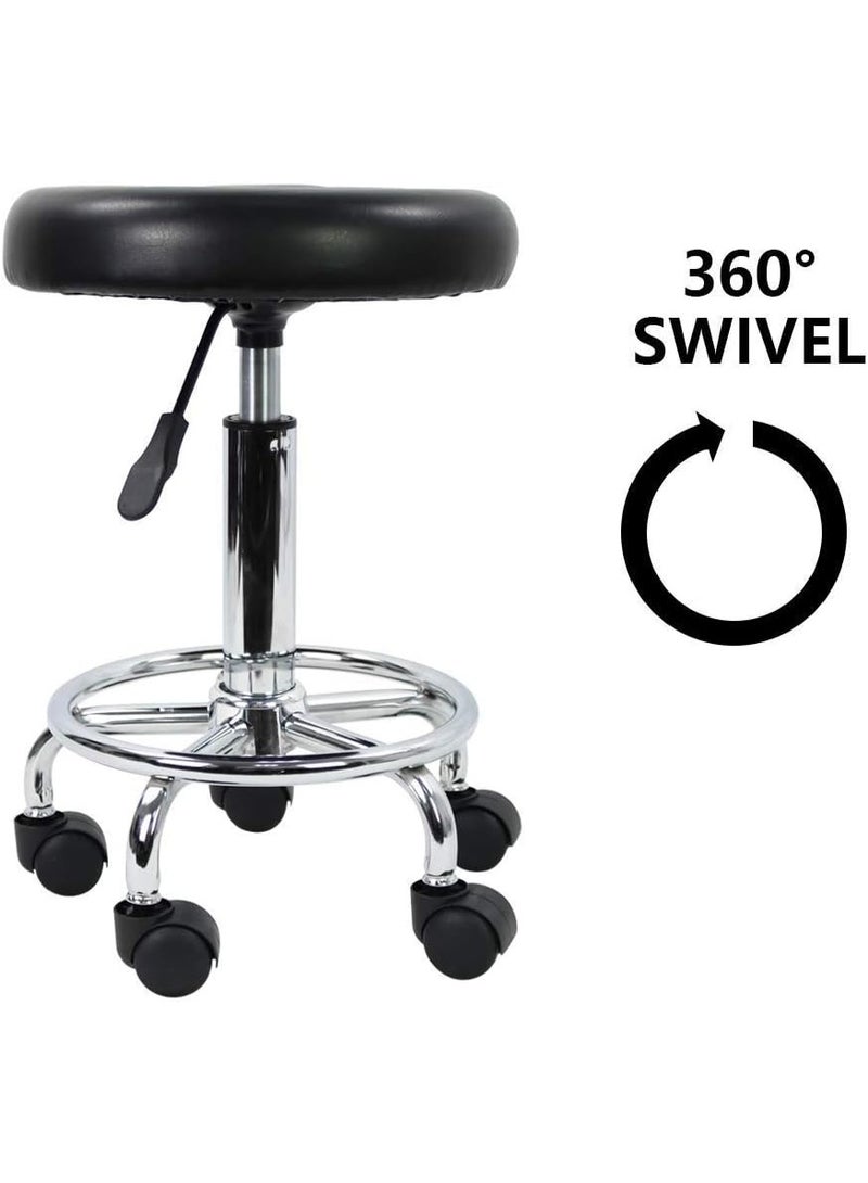 Adjustable Height Moving Stool – Durable & Easy-to-Use Rolling Chair for Daily Use - Image 2