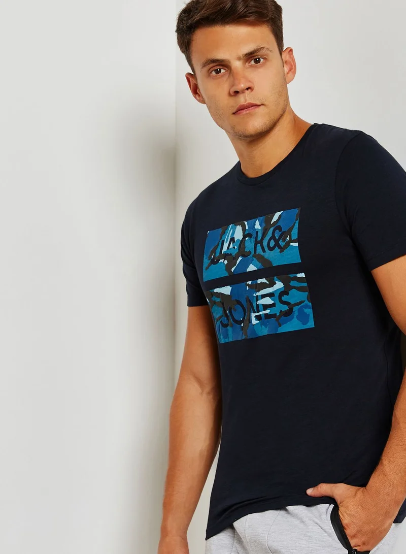 JACK & JONES Cam Crew Neck T-Shirt