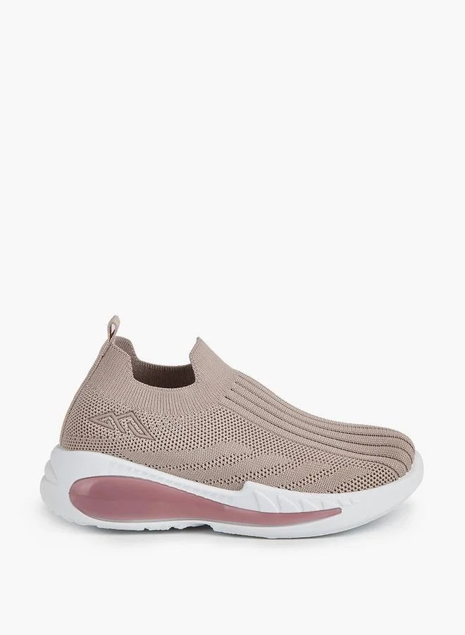 Oaklan by Shoexpress PINK Textured Slip-On Sports Shoes With Pull Tab for Women | Best Price UAE