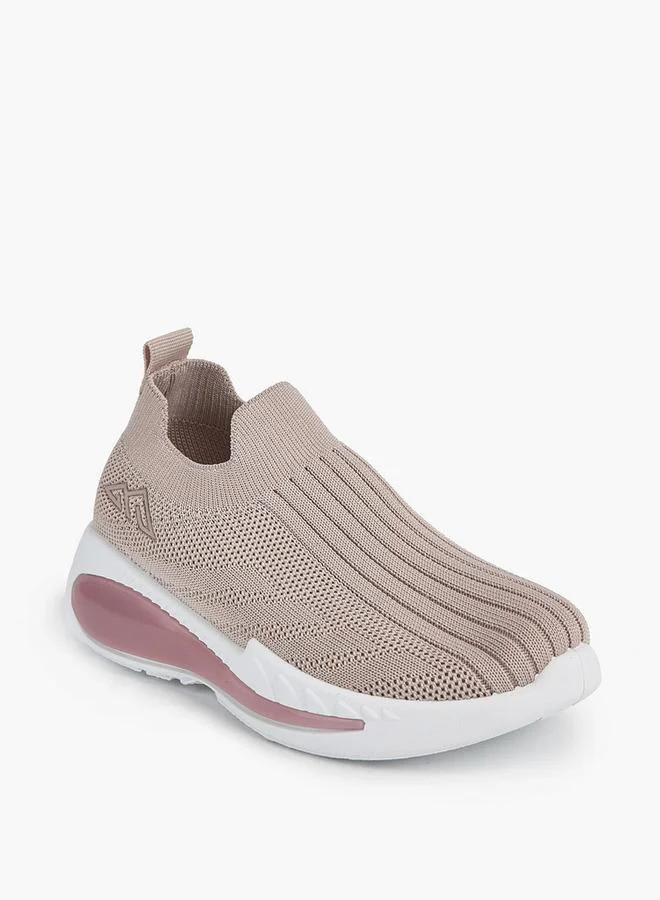Oaklan by Shoexpress PINK Textured Slip-On Sports Shoes With Pull Tab for Women | Best Price UAE