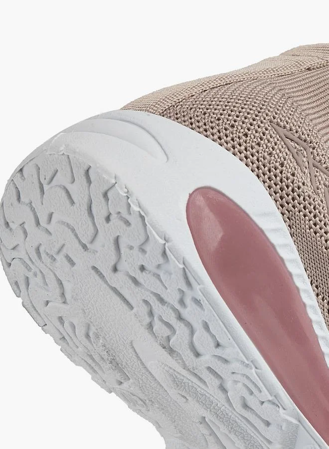 Oaklan by Shoexpress PINK Textured Slip-On Sports Shoes With Pull Tab for Women | Best Price UAE