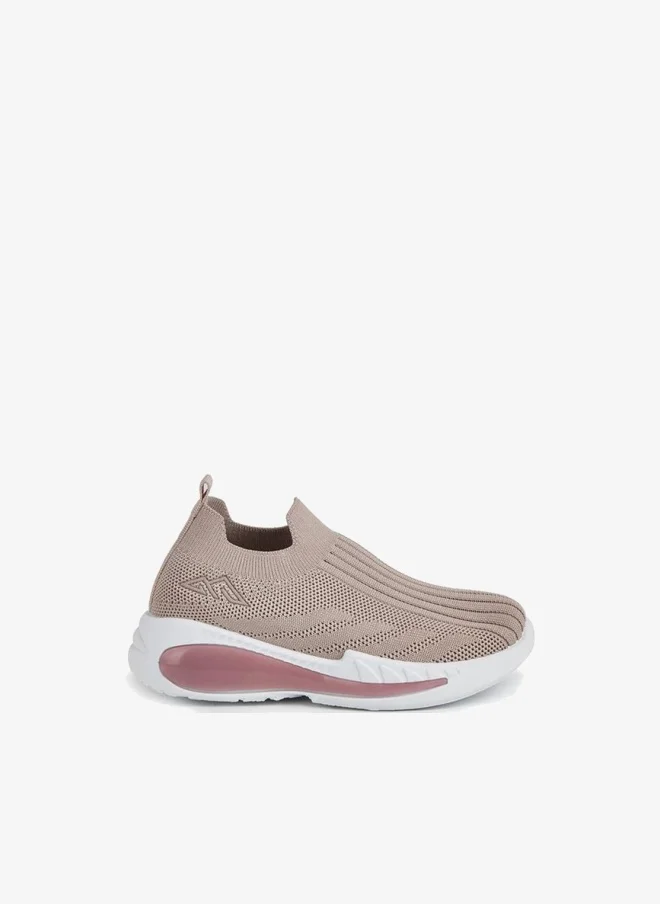 Oaklan by Shoexpress Textured Slip-On Sports Shoes With Pull Tab
