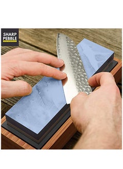 KASTWAVE Sharpening Stone 1000/6000 Grits Two Sides Professional Whetstone Knife Sharpener, Premiun Water Whetstone on Non-Slip Silicone Holder & Bamboo Block  - Image 4
