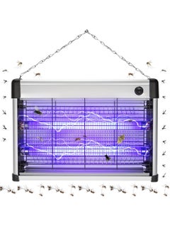 Uwals Electric Bug Zapper, Mosquito Killer with Protective Grid, Powerful 20W UV LED Lamps Mosquito Zapper, Plug-in Hanging Insect Trap for Mosquito, Moth, Fly, Insect  - Image 1