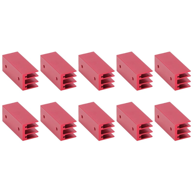 Aluminum Heat Sink 40x16x16mm 10Pcs Set with M3 Screws for CPU Power Module Cooling - Image 4