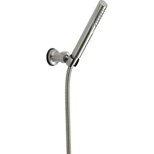 Delta Faucet Trinsic Single Spray Wall-Mount Hand Shower, Hand Held Shower with Hose, Brushed Nickel Handheld Shower Head, Slide Bar Hand Shower, Handheld Shower, Stainless 55085-SS - Image 1