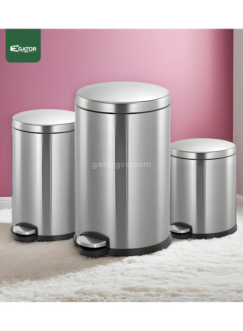 EKO EKO Stainless Steel Heavy Duty Brushed Fingerprint Proof  6L  Silver - Image 2
