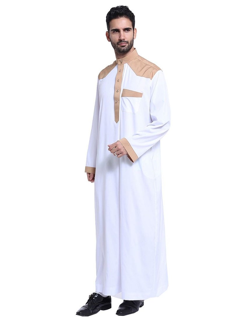 Loquat Muslim Arab Men Thobe Thawb Caftan  - Image 4