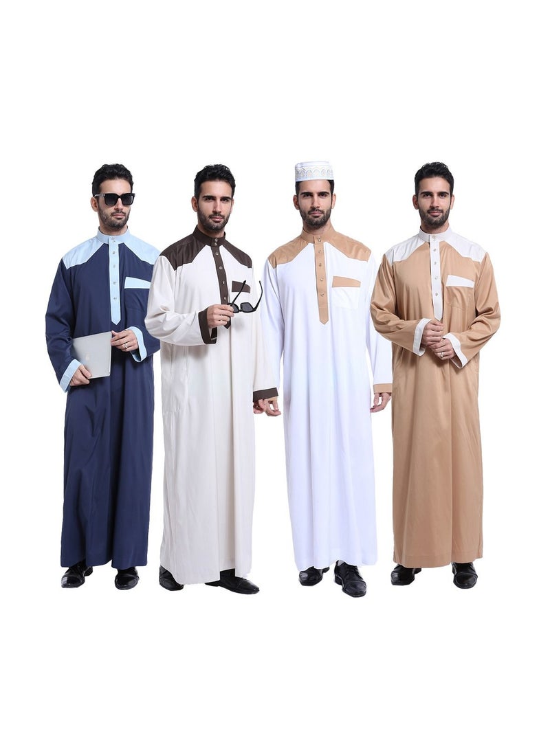 Loquat Muslim Arab Men Thobe Thawb Caftan  - Image 5