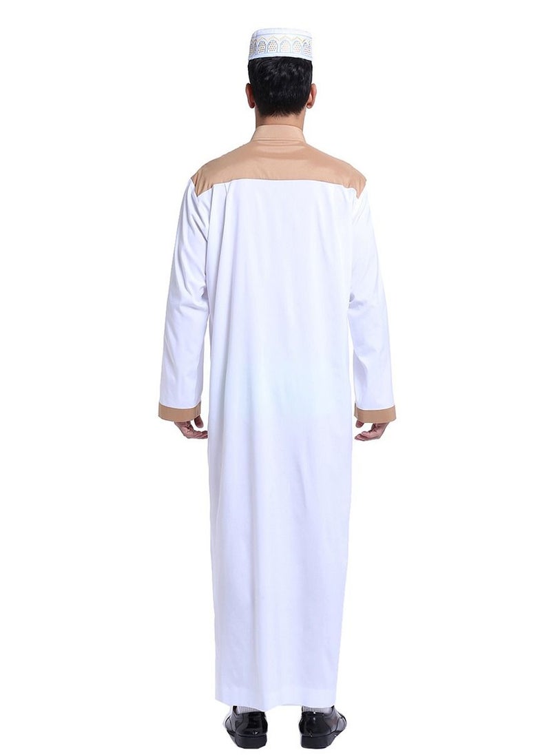 Loquat Muslim Arab Men Thobe Thawb Caftan  - Image 3