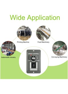 KASTWAVE وحدة التحكم في سرعة المحرك DC، منظم سرعة المحرك الكهربائي للأمام/الخلف مناسب لمحرك الفرشاة DC، 12-60V  - Image 4