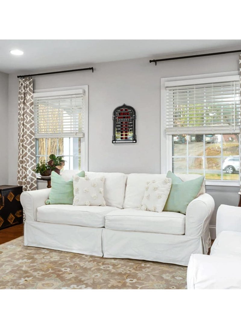 AL-HARAMEEN LED Digital Muslim Clock Islamic Wall Clock, Mosque Prayer Times Wall Clock, Masjid Clock with Complete Azaan (Black) - Image 5