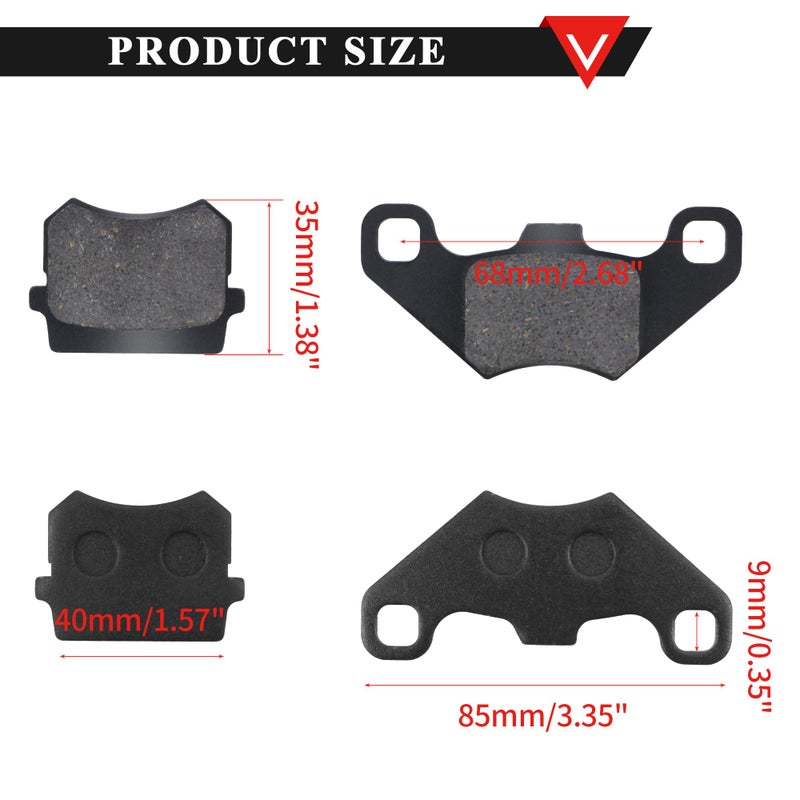 PRO BAT Rear Hydraulic Brake Assembly Caliper Master Cylinder Kit with Extra Brake Pad for Four Wheeler Baja for Go Kart Golf Cart ATV, Blue - Image 3