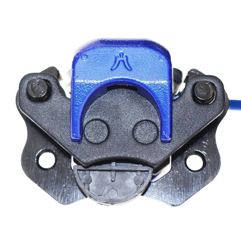 PRO BAT Rear Hydraulic Brake Assembly Caliper Master Cylinder Kit with Extra Brake Pad for Four Wheeler Baja for Go Kart Golf Cart ATV, Blue - Image 4