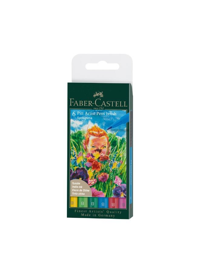 FABER-CASTELL Set Of 6 Springtime Artist Pen Farsha Set  - Image 2