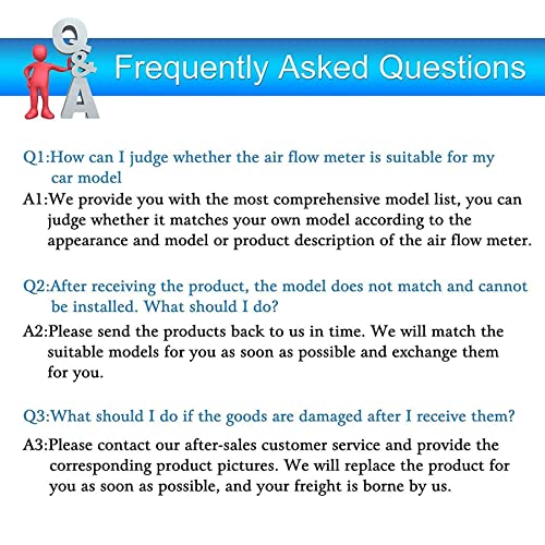 AdvanEX حساس تدفق الهواء AdvanEX MAF متوافق مع فورد رينجر 1995-2000 / فورد موستانج 1996-2000 / فورد إكسبلورر 1995-1998 / فورد أيرستار 1996-1997 / ميركوري ماونتينير 1997-1998 / مازدا B4000 1995-2000 يستبدل OE 1D25-C2-2 - Image 5