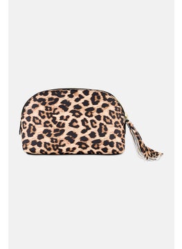 bebe Women Animal Print Make Up Pouch, Multicolor  - Image 2