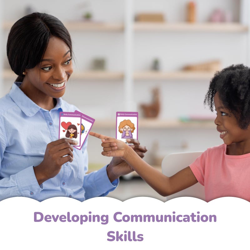 CHEFAN 120 PCS Autism Communication Cards for Speech Delay Non Verbal Children and Adults, Special Needs Visual Aid Language Learning Cue Cards Special Ed Feelings Emotions Flash Cards - Image 2