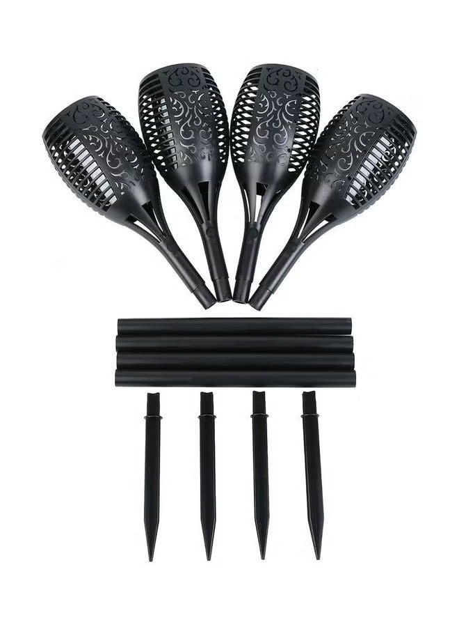 4-بيس ليد الشمسية حديقة ضوء أسود - Image 4