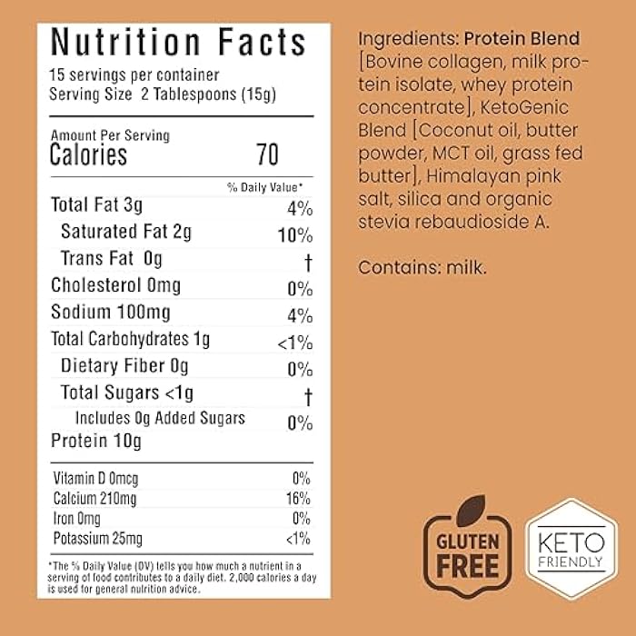 Rapid Fire Protein Creamer, Hazelnut Flavor, Keto Friendly, 10g of Protein with Vitamins and Minerals, 15 Servings, May Boost Metabolism and Increase Energy, Multi, 7.94 Ounce - Image 2