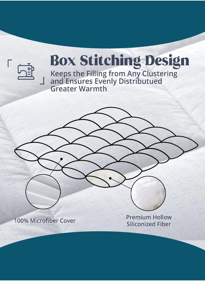 Arabest - Duvet,Luxury King Size Duvet 220x240cm - Hotel Collection Comforter with 8 Anchor Loops, 250GSM Microfiber Filling & Breathtaking Velvet Cover | All Season Temperature Balancing Quilt - Image 1