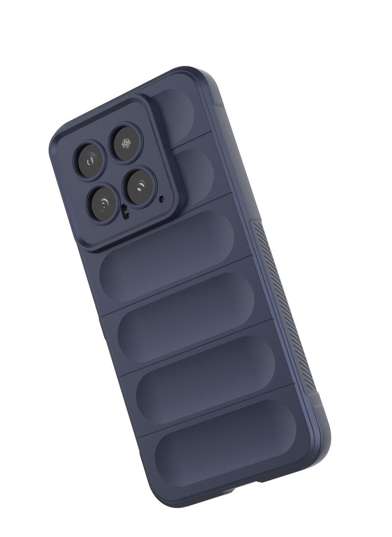 GOLDEN MASK Compatible With Xiaomi 14 Magic Case ShockProof (Dark Blue)