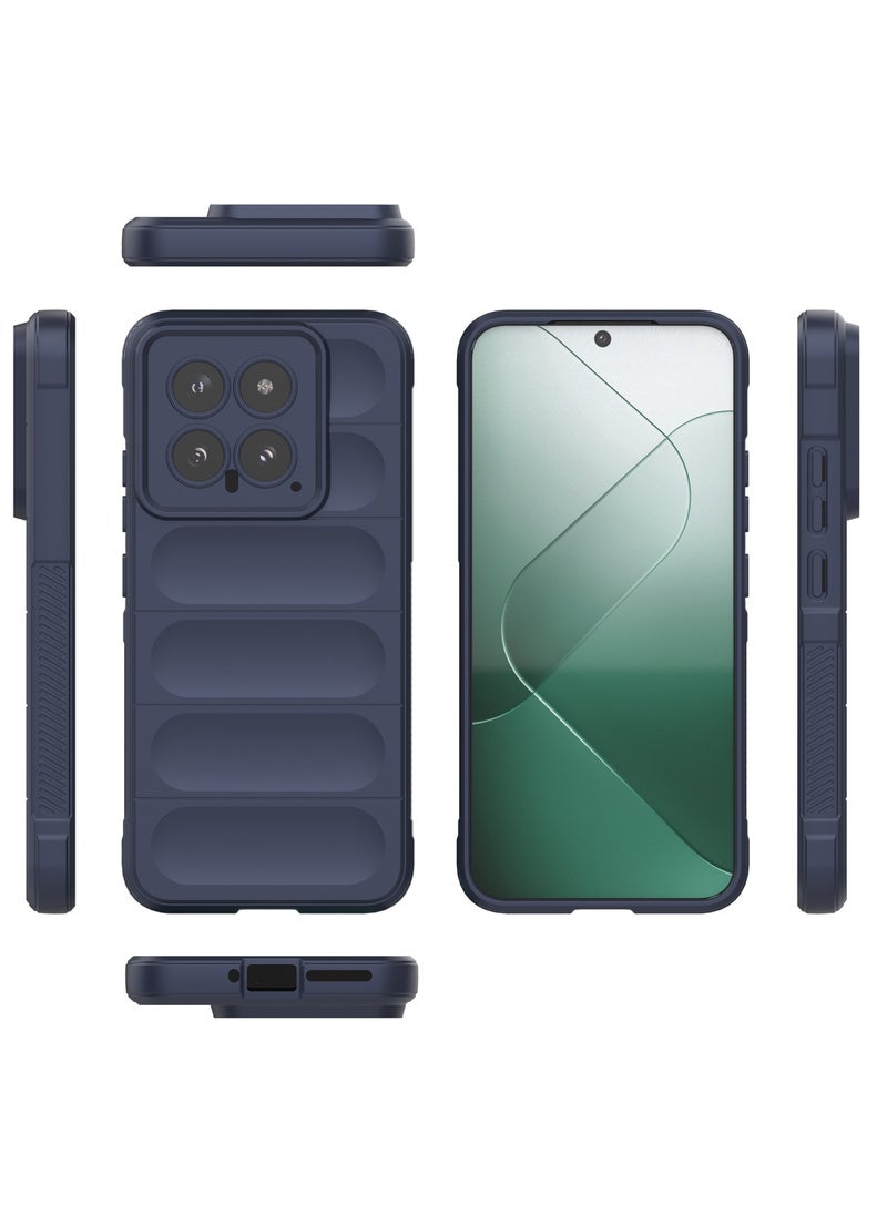GOLDEN MASK Compatible With Xiaomi 14 Magic Case ShockProof (Dark Blue)