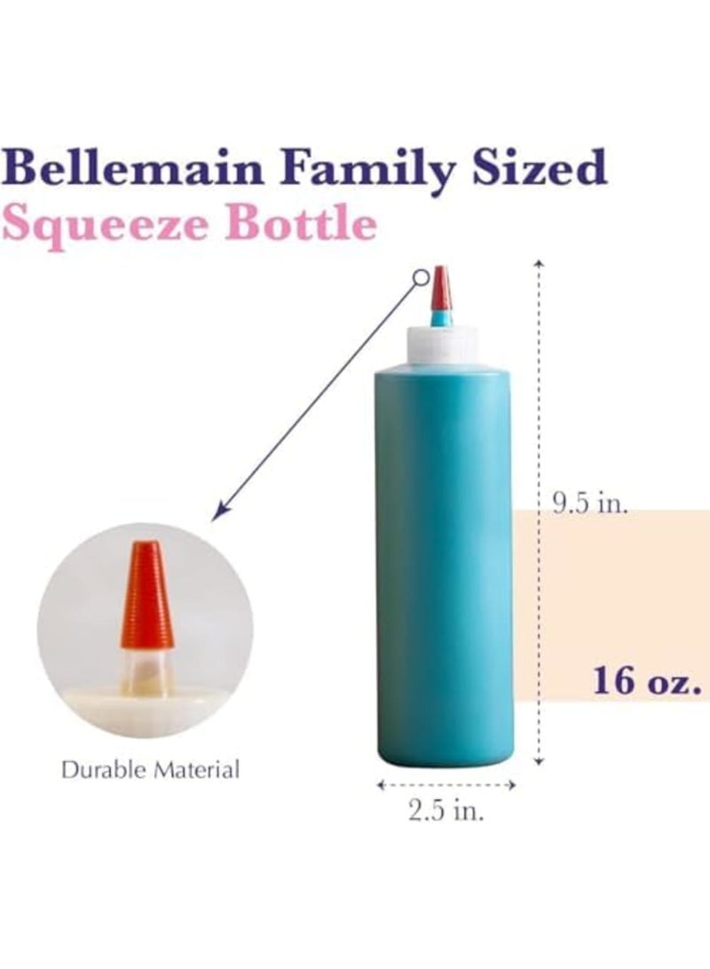 SYOSI 16 Oz Condiment Squeeze Bottles Olive Oil Dispenser, Salad Dressings, Cooking Oil & Sauce Bottle Premium Food Grade Materials, 6-Pack-Includes Funnel, Erasable Marker and Reusable Labels - Image 4