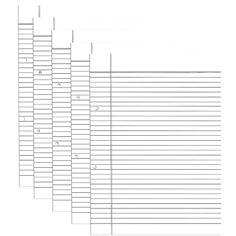 RUSH NOTE BOOKS Rush both side ruled sheets a4 size bundle 100 sheets | Project Paper A4 Size | Assignment sheets A4 Size | Assignment paper | 100 gsm A4 Sheets (Pack of 100 Sheets) - Image 1
